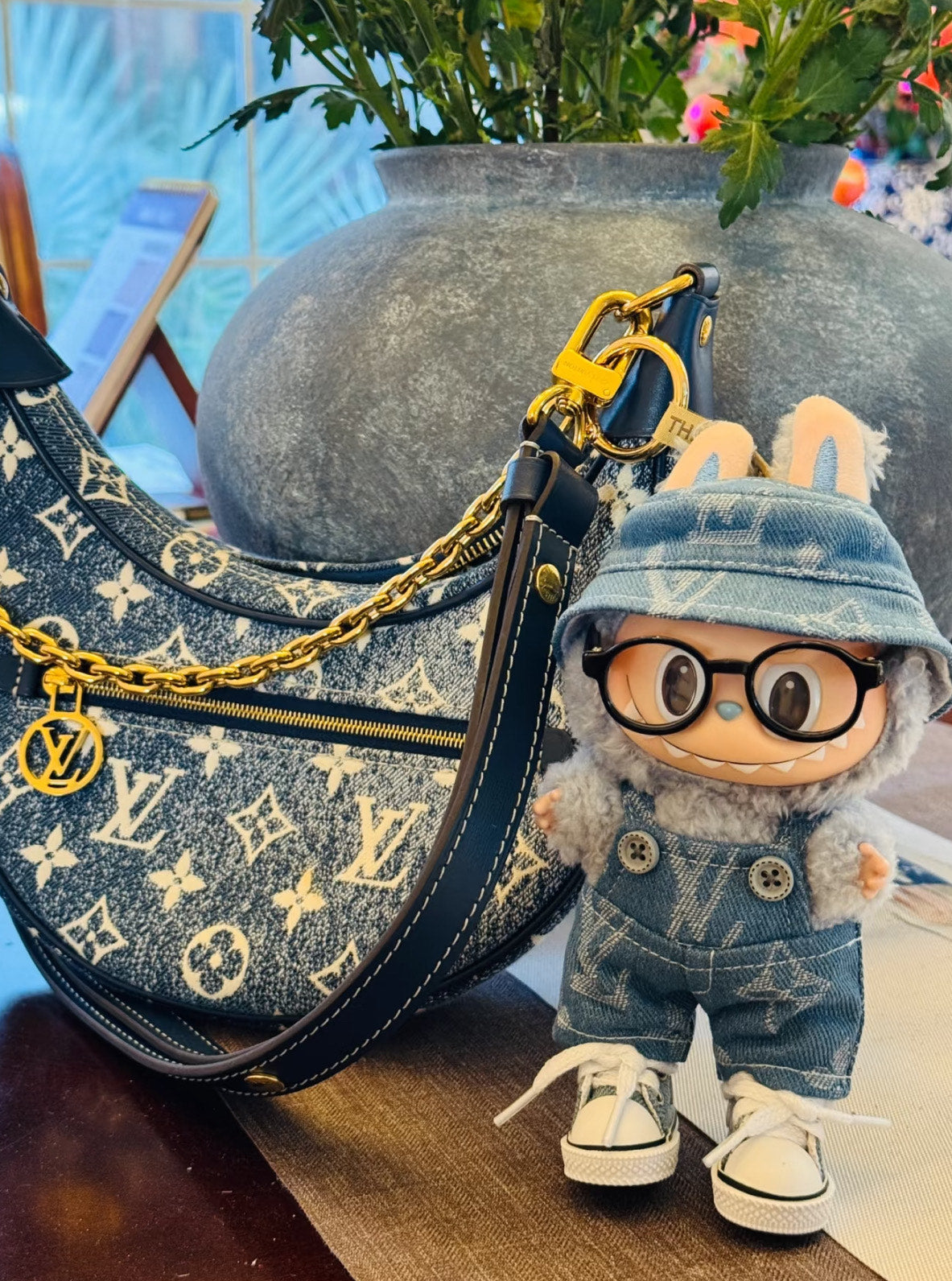 Denim overalls