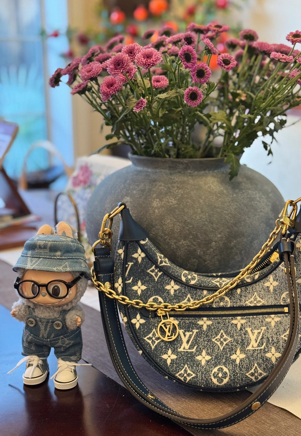 Denim overalls