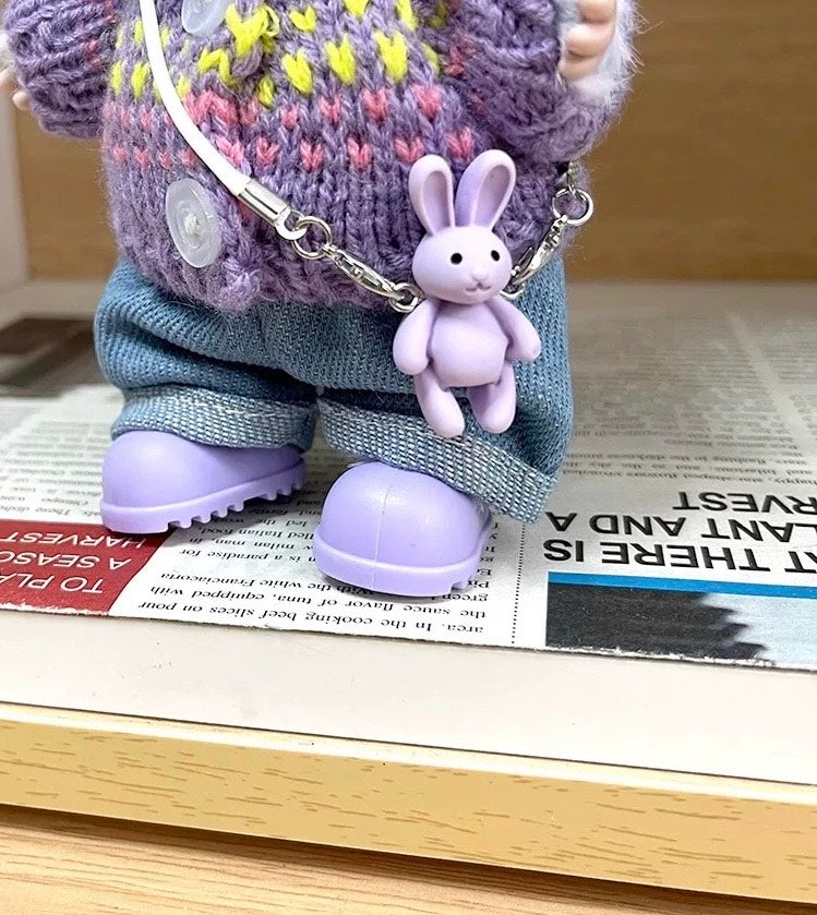 Purple sweater suit