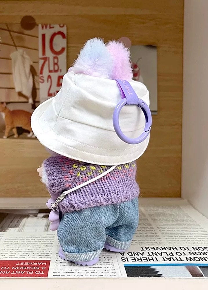 Purple sweater suit